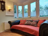 Freshly renovated former railroad station, detached and special