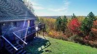 Spacious Log Cabin with Valley Views & Atv Trails Access