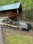 Located in Black Bear Falls Resort cozy cabin for two with new hot tub
