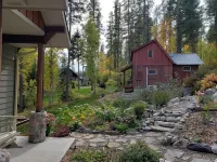 Cozy cabin on a lake just outside of Whitefish