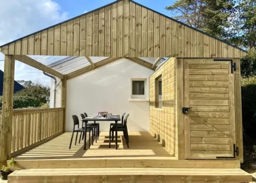 100 m Plage du Portzic Morgat Maison 4 Personnes 2 Chambres Jardin