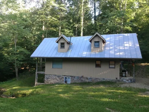 Mohican river and Mohican state park cottage