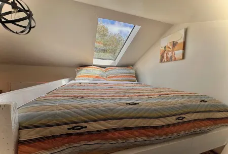 Tiny Farmhouse Cottage with Loft - Drift Asleep by Stargazing through Skylight