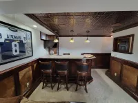 Walkout basement with bar and hot tub!