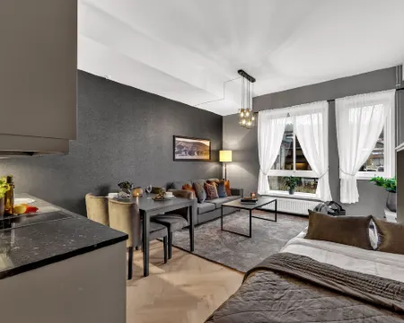 Origo Leilighetshotell โรงแรมในดรัมเมน
