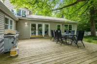 Summer Family Retreat Pool and Fire Pit