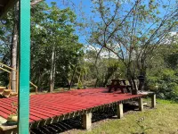 Amazing Jungle Tree House right over the river with bikes and canoe