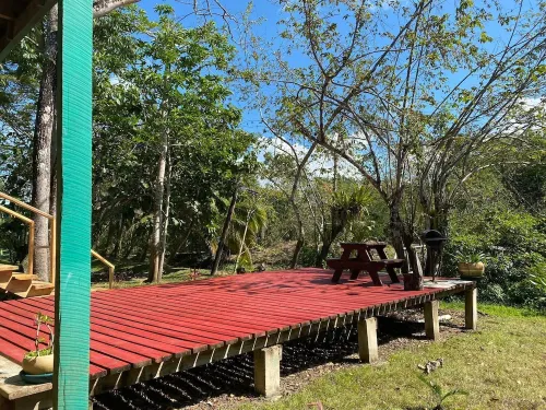 Amazing Jungle Tree House right over the river with bikes and canoe Hotel a Burrell Boom