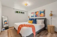 Vibrant basement suite, blending style and comfort for a delightful stay.