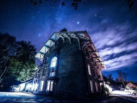 Devils Falls at the Luxury Hafod Hotel Aberystwyth