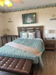 2-bedroom condo with WiFi, AC   View of  water from deck   Pool