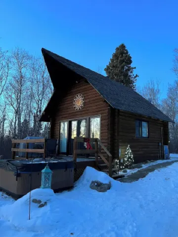 Sand Lake Log Cabin with Hot Tub Hotels in 