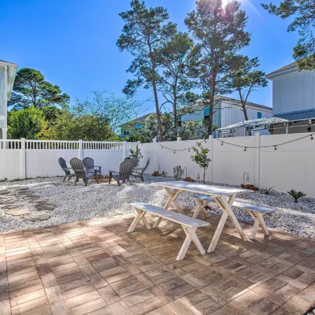 Half Mi to Inlet Beach: Home w/ Grill & Fire Pit