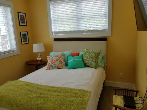 In town contemp , artsy hideaway—walk to 2 lakes and everything else!