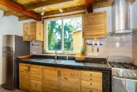 Private retreat with jungle spa, short walk from quiet beach