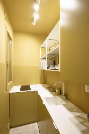 Mario's house Assisi breakfast at bar/bakery. Brand new