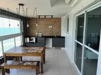 Apartamento pé na Areia em Mongaguá