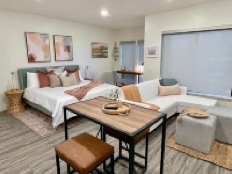 Dogs Stay Free • Luxe Downtown Apt • King Bed • Garage Parking • In-Unit W/D
