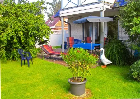 Comfortable, ground-floor vacation apartment with terrace and garden to make you feel at home.