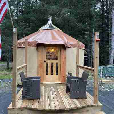 Cozy yurt just a short distance to Seward boat harbor and downtown. Others
