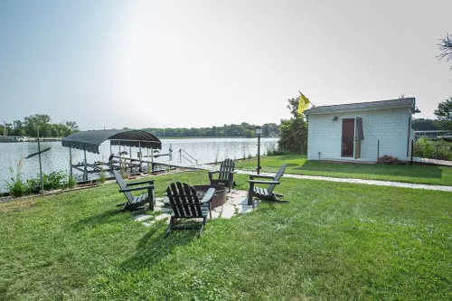 Beautiful Fox River Waterfront House Getaway
