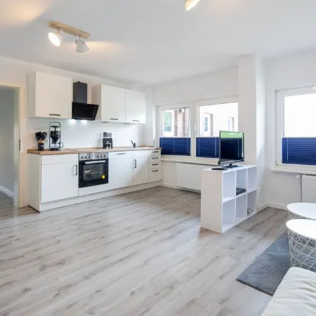 Ferienwohnung Küstenwind, Fussläufig vom Strand, Wlan, Eigene Terrasse, Sky