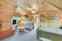 Lakefront Cabin w/ Private Dock + Beach + Fire Pit