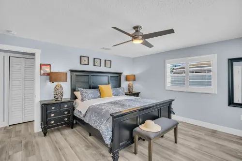 Modern Beach Getaway – Newly Remodeled, Hammock, Patio & Stroll to Shoreline