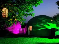 Luxury Geodome in Devon with Private Hot Tub, Fishing, and 3D Cinema Room