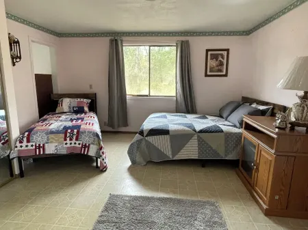 Cabin by River Off the Grid.