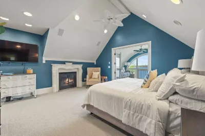 Lakefront Luxury Retreat, Private Dock + All-Season Patio, Fire Pit, Sleeps 12+ Hotels near Pokagon State Park