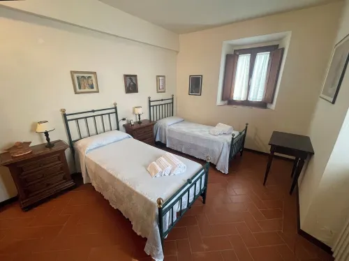 Cozy and bright, at the Pieve di San Leolino in Panzano in Chianti.