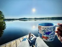 Charming 4-bedroom cottage with AC, WiFi on Little Sebago Lake waterfront