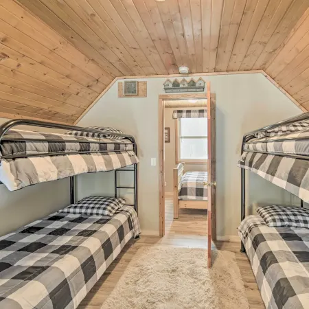 Cozy Birchwood Retreat on Utv Trail w/ Hot Tub!