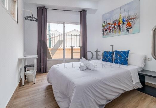 말라가 해변 근처의 평화로운 풍경