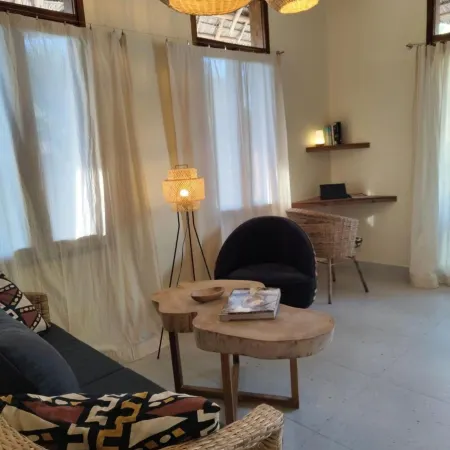 Oceanfront Retreat in Jambiani, Tanzania - Private Room with Balcony