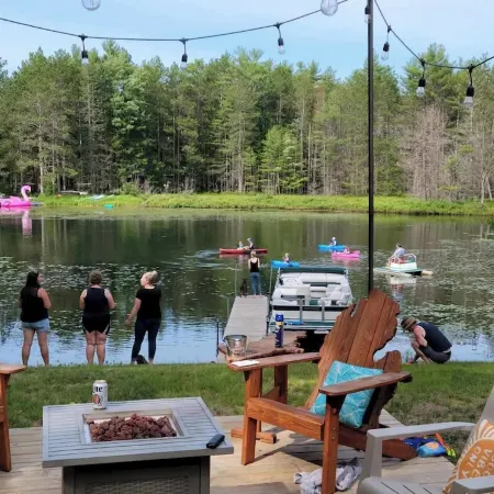 Waterfront Cabin w/ Private Dock & Outdoor Bar near Munising/Manistique