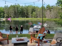 Waterfront Cabin w/ Private Dock & Outdoor Bar near Munising/Manistique