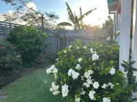 Dog friendly apartment close to beaches. Own private yard, garden and 2 decks.