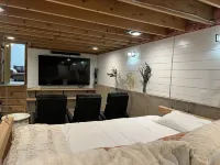 Hot Tub & Mountain Views; Theatre; Sauna; Piano; Two tier deck; Kid’s room