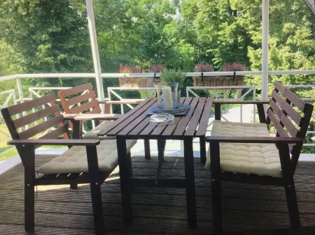 Apartment Seeloft with balcony and direct lake view on the Möhnesee