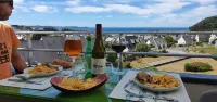 Quiet apartment with exceptional sea view on the heights of Erquy comfort + parking