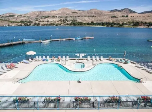Lake Chelan Waterfront Resort Home- Pool, Boat -STR-0290