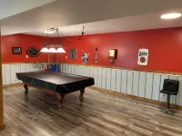 Private brick home in the woods near lake