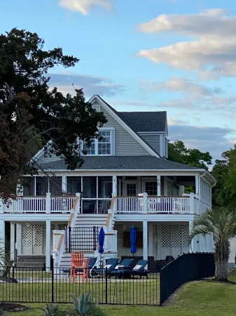 Beautiful ICW views!  Private pier, pool, hot tub, fire pits, and more!