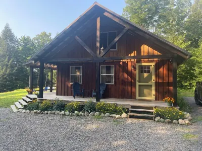 Peace and quiet in a fully equipped cabin nestled in the woods of the ADKs.