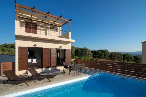 Luxury Villa Malvasia with Seaview and Heated Pool Hotels in Gouves