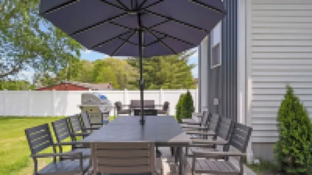 Ideally located, game room, finished basement, fenced yard, lawn games, coffee