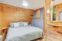 New!  Cozy 2-bedroom A-Frame with Hot Tub, Fire Pit, WiFi, AC and VIEWS!