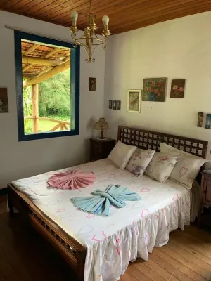 Beautiful site in Conservatória with swimming pool and barbecue area. Totally private!